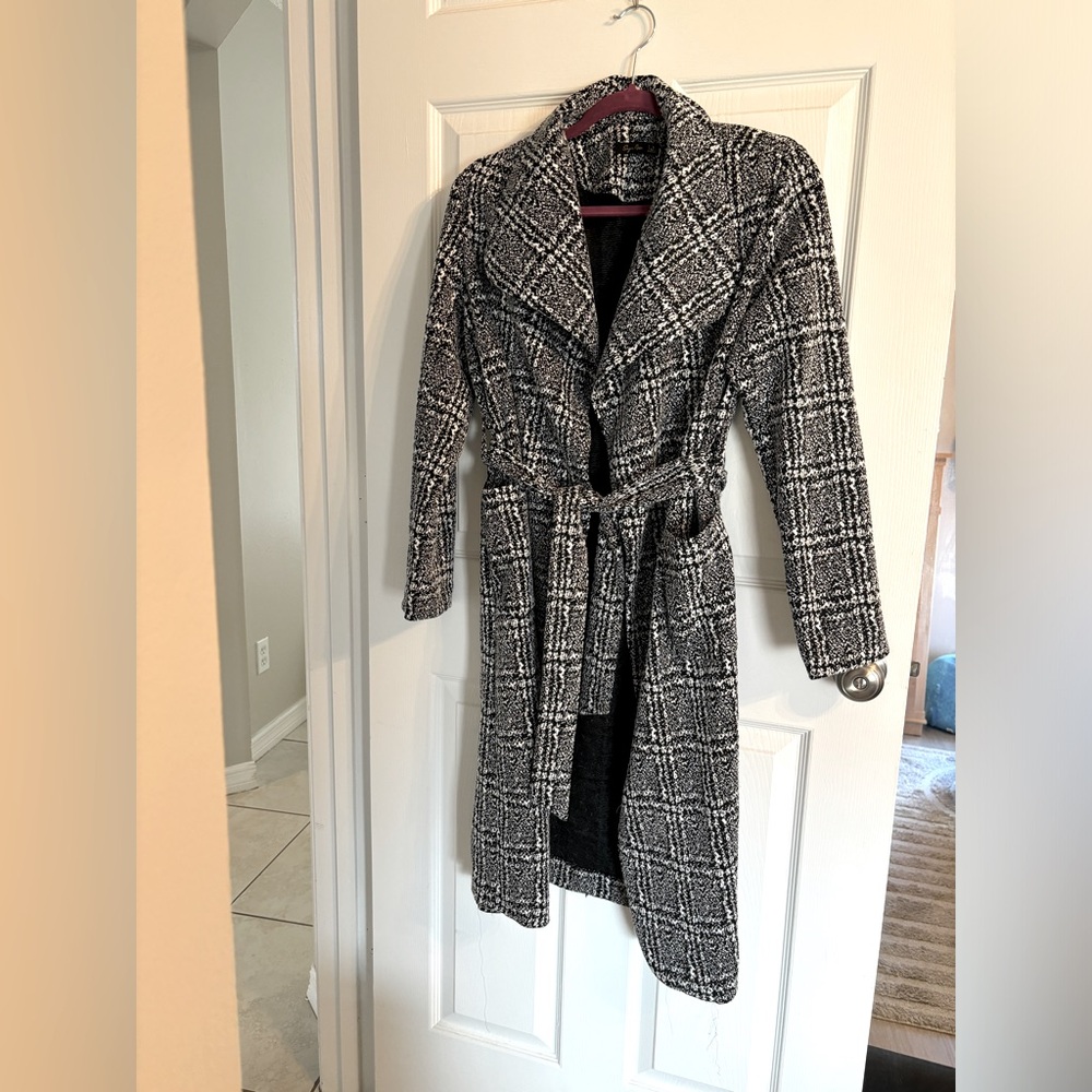 Sugar Rain Jacket Coat Black and White